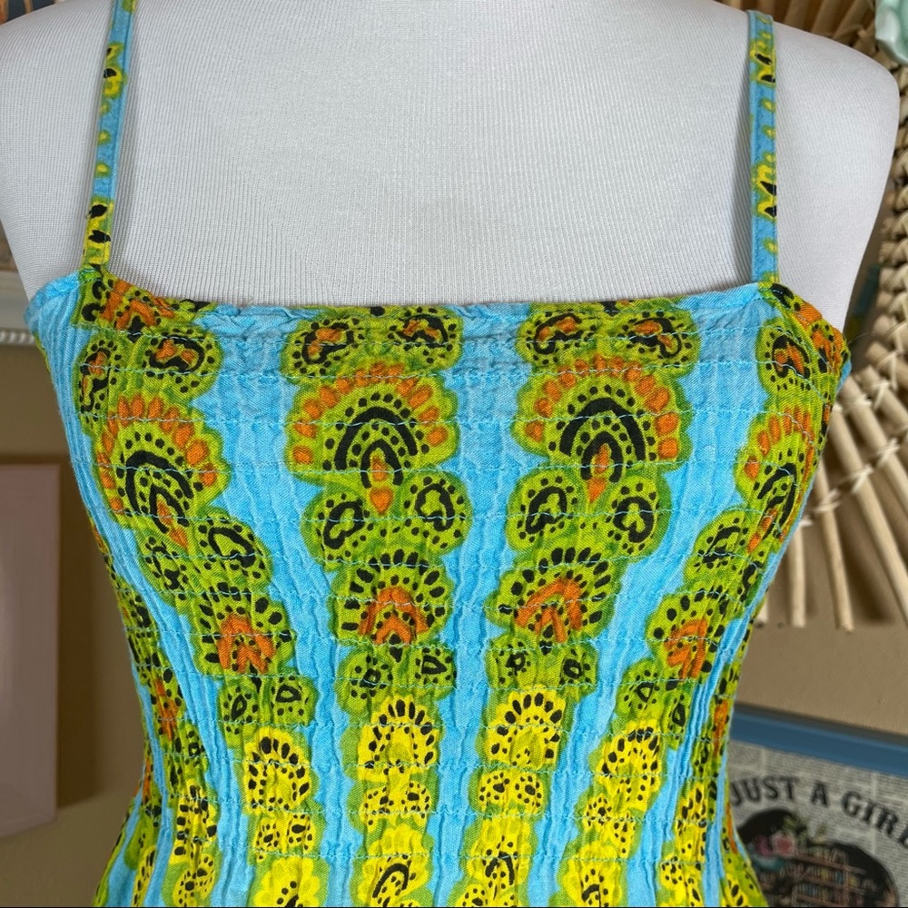 FUNKY PEOPLE | Boho Hippie Colorful Mandela MIDI Dress - Women’s Large - Picture 2 of 8